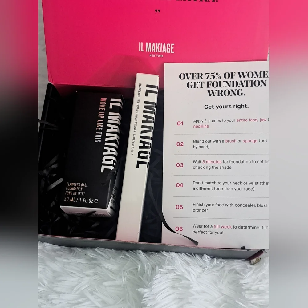 IL Makiage Woke Up Like This #35 Flawless Liquid Foundation & Black Eyeliner New